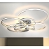 Srebrny plafon LED 110x90cm 3000K 70Watt - P141